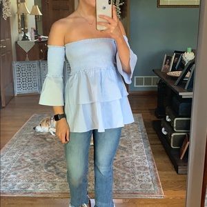 Chelsea 28 ruffle off the shoulder top